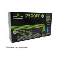 Showa nitrile wegwerphandschoenen (100x) - 7500PF - BLUE - maat XL - thumbnail