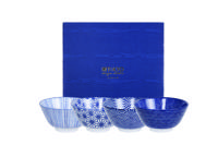 Japanse rijstkommen set - Nippon Blue - Tokyo Design Studio - 4-delig - 300ml - 12 x 6.4cm - thumbnail
