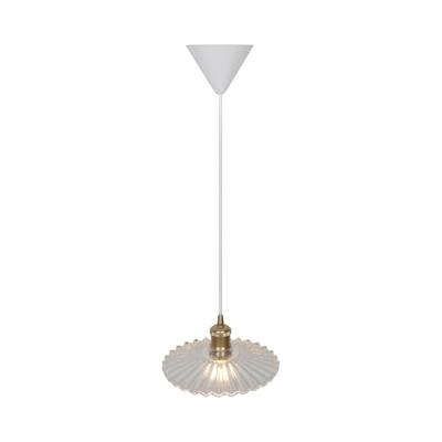 Hanglamp glas Torino E27 Ribbel 24 cm Retro