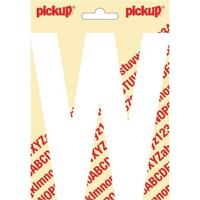 Plakletter Nobel Sticker letter W wit Pickup - Pickup - thumbnail