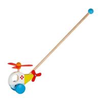 Goki houten duwfiguur helikopter - thumbnail