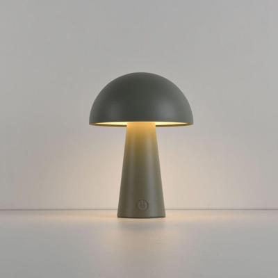 LED Tafellamp Arvento verde oliva- 2W - Groen - Mushroomlamp - Paddenstoel - IP44 spatwaterdicht - Oplaadbaar - Met 1m USB-C - Met geïntegreerde dimmer