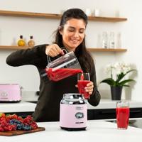 Retro Serie - Food Blender - 600W - 1,5L - Pink - thumbnail
