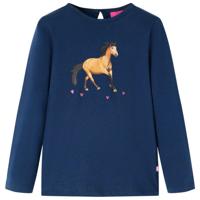 VidaXL Kindershirt met lange mouwen 92 marineblauw - thumbnail