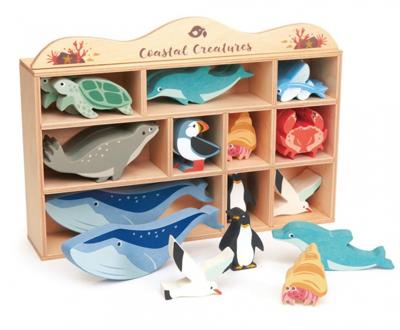 Tender Leaf Toys Dierenset Coastel 38 X 22 Cm Hout 31-delig