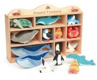 Tender Leaf Toys Dierenset Coastel 38 X 22 Cm Hout 31-delig - thumbnail