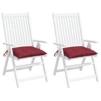 VidaXL Palletkussens 2 st 50x50x7 cm oxford stof wijnrood - thumbnail