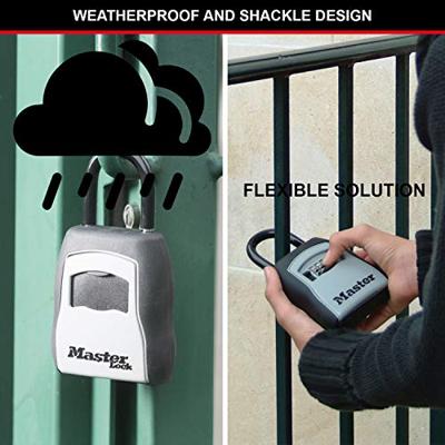 Masterlock Aluminium body, weather resistant, 4 digits variable combination - wit - 5400EURD