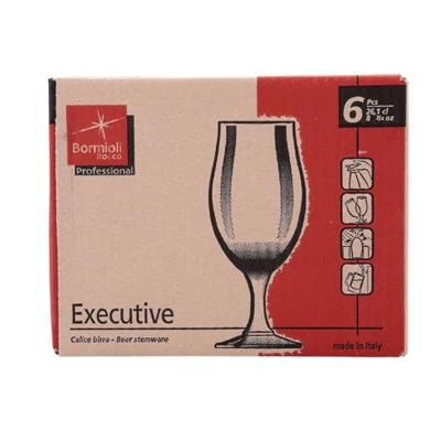 Bormioli Rocco Bierglazen Executive - 260 ml - 6 stuks Bormioli Rocco Bierglazen Executive - 260 ml - 6 stuks