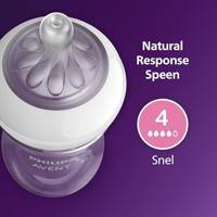 Flesje 330 ml Philips AVENT Natural Response doorzichtig - thumbnail