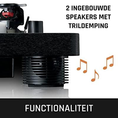 Lenco Platenspeler met PC-codering, luidsprekers en verlichting - LS-50LEDBK Lenco Platenspeler met PC-codering, luidsprekers en verlichting - LS-50LEDBK