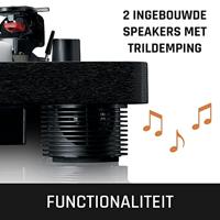 Lenco Platenspeler met PC-codering, luidsprekers en verlichting - LS-50LEDBK - thumbnail