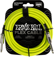 Ernie Ball 6419 Flex Cable 6 meter instrumentkabel groen - thumbnail