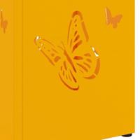 VidaXL Paraplu standaard mosterdgeel 15,5 x 15,5 x 49 cm metaal - thumbnail