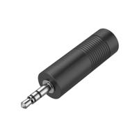 Hama AUDIOADAPTER, 3,5-MM-JACK-STEKKER - 6,3-MM-JACK-KOPPELING, STEREO Wifi adapter Zwart - thumbnail