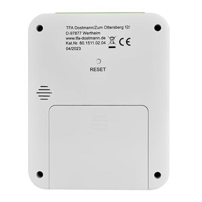 TFA Dostmann 60.1511.02 Wekker Zendergestuurd Wit Fluorescerende Wijzers