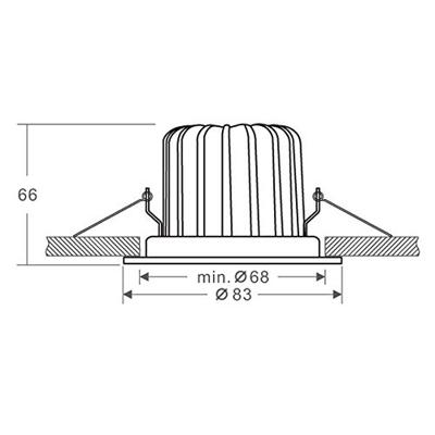 Deko Light 565192 COB LED-inbouwlamp Energielabel: G (A - G) LED vast ingebouwd 9 W Signaalwit (RAL 9003)