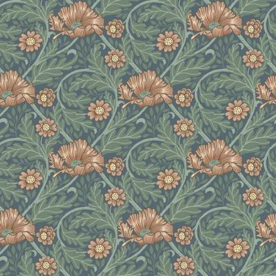 Dutch Wallcoverings Angas - Esther Blue - Blauw