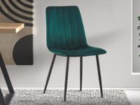 Stoel WILLO fluweel groen - thumbnail