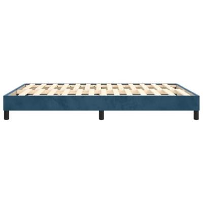 Boxspringframe fluweel donkerblauw 140x200 cm Boxspringframe fluweel donkerblauw 140x200 cm