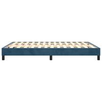 Boxspringframe fluweel donkerblauw 140x200 cm - thumbnail
