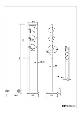 Trio VloerlampBell - 401900367
