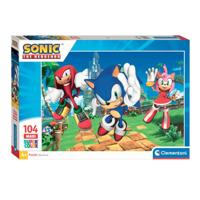 Clementoni legpuzzel super color maxi sonic, 104st. - thumbnail