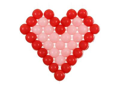 Witte Hartvormig Ballon Frame (63x58cm)