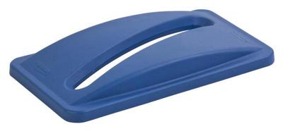 Deksel rubbermaid slim jim vented papier blauw Deksel rubbermaid slim jim vented papier blauw