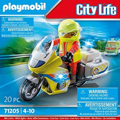 Playmobil City Life 71205 Motorfiets voor noodarts met knipperlicht