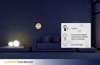 TFA Dostmann 60.3535.02 Wandklok Zendergestuurd 253 mm x 42 mm Aluminium (geborsteld) - thumbnail