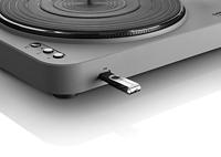 Platenspeler met USB direct codering grijs - thumbnail