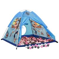 VidaXL Kinderspeeltent met 250 ballen 120x120x90 cm blauw - thumbnail