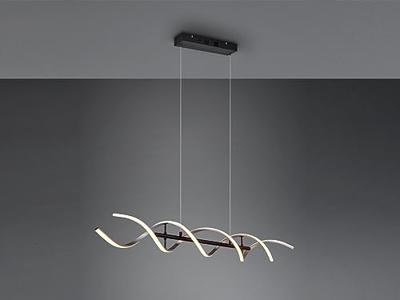 Trio Design led hanglampSequence geborsteld metaal - 341810205