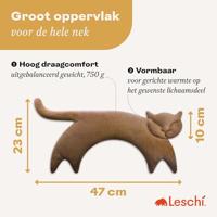 Leschi Verwarmingskussen Clara de Kat - Karamel - thumbnail