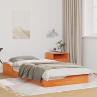 Bedframe Wasbruin 100 x 200 cm Massief grenenhout - thumbnail