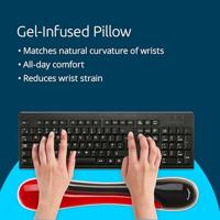 Kensington Gel-polssteun Rood - thumbnail