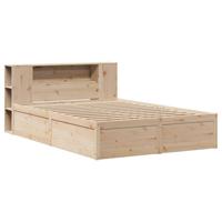Bedframe zonder matras massief grenenhout 135x190 cm - thumbnail