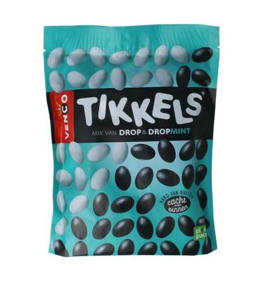 Venco Tikkels Mix van Drop & Dropmint 245 g bij Jumbo