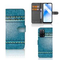 OPPO A16/A16s/A54s | Wallet Case | met Pasjes | Jeans - thumbnail