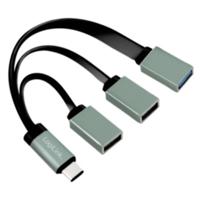 LogiLink UA0315 USB 3.0 (3.1 Gen 1) Type-C 5000Mbit/s naar 3x USB A - thumbnail