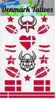 Plaktattoos Denemarken (18st) - thumbnail
