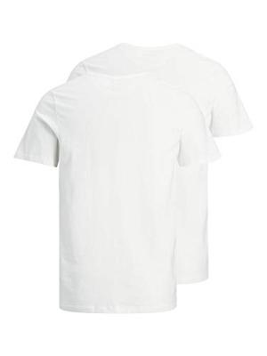 2-pack heren T-shirts ronde hals - zwart en wit Katoenen heren ondershirt korte mouwen - Witte t shirts heren