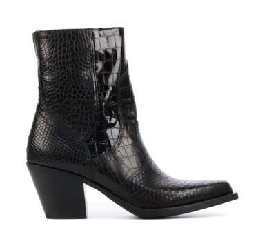 VIA VAI Dames Enkellaarsjes in Leder (Bruin)