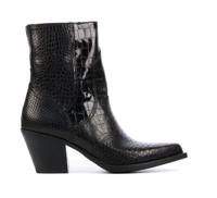 VIA VAI Dames Enkellaarsjes in Leder (Bruin) - thumbnail