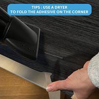 Zelfklevende folie 2Lif Zwart Hout - 67,5 cm x 2 mtr - thumbnail