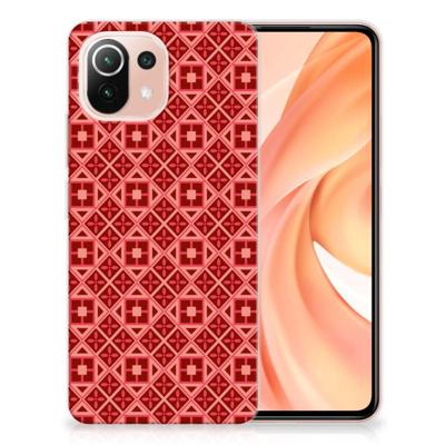 Xiaomi Mi 11 Lite | 11 Lite 5G NE | TPU bumper | Batik Rood Xiaomi Mi 11 Lite | 11 Lite 5G NE | TPU bumper | Batik Rood