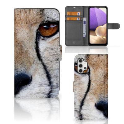 Samsung Galaxy A32 4G | Telefoonhoesje | Met pasjeshouder | Cheetah Samsung Galaxy A32 4G | Telefoonhoesje | Met pasjeshouder | Cheetah