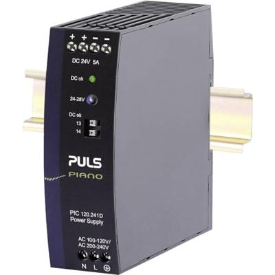 PULS PIC120.241D DIN-rail netvoeding 24 V/DC 5 A 120 W Aantal uitgangen:1 x Inhoud 1 stuk(s) PULS PIC120.241D DIN-rail netvoeding 24 V/DC 5 A 120 W Aantal uitgangen:1 x Inhoud 1 stuk(s)
