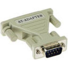 ACT AB9146 D-sub Adapter 9 polig male naar 25 polig female with molded body